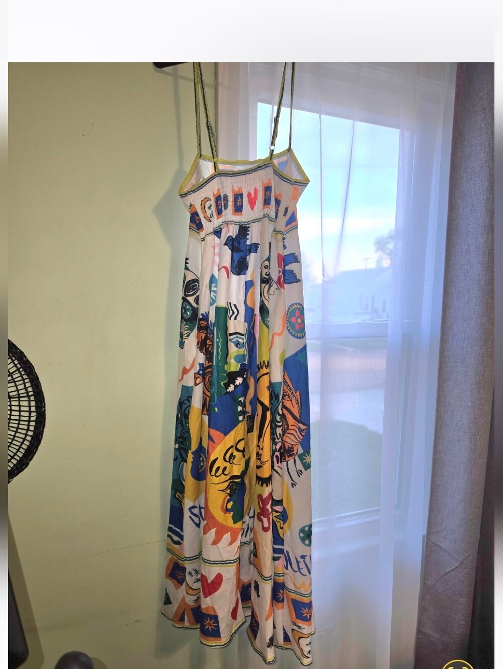 Alemais Soleil Linen Multicolor Printed Maxi Dress - Picture 3 of 6